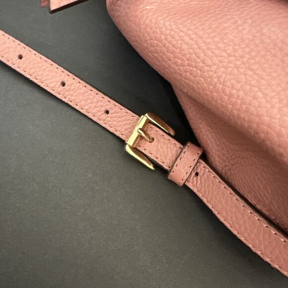 Michael Kors Riley Pebbled Leather Backpack Pink DW main image 8